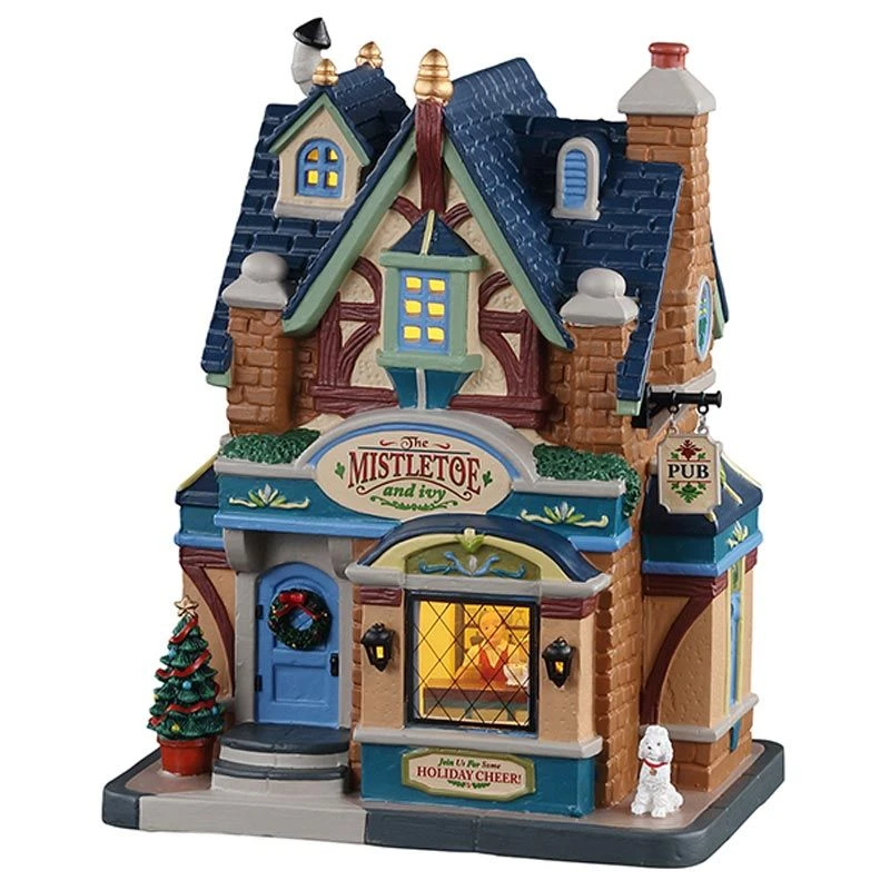 Lemax Mistletoe & Ivy Pub - Lighted Building