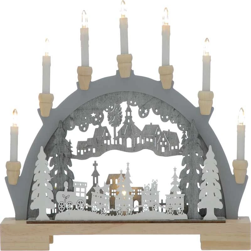 45cm Wooden Train Candlebridge Light Arch