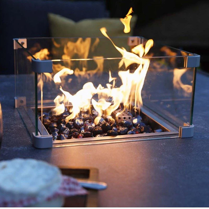 Supremo Catalan Mini Modular Garden Dining Set With Fire Pit Table - Image 2