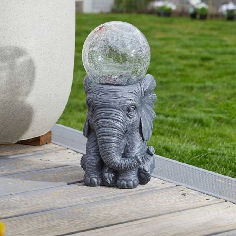 Smart Solar - Solar Powered Elephant Orb Light - Image 2