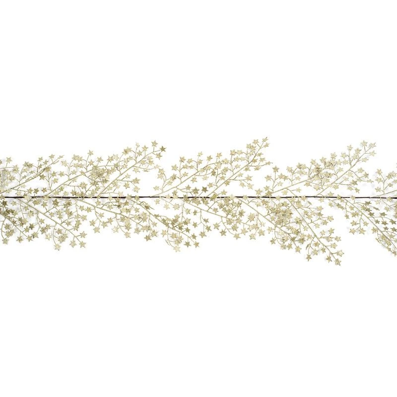 Metallic Glitter Star Garland - 1.8m - Image 2