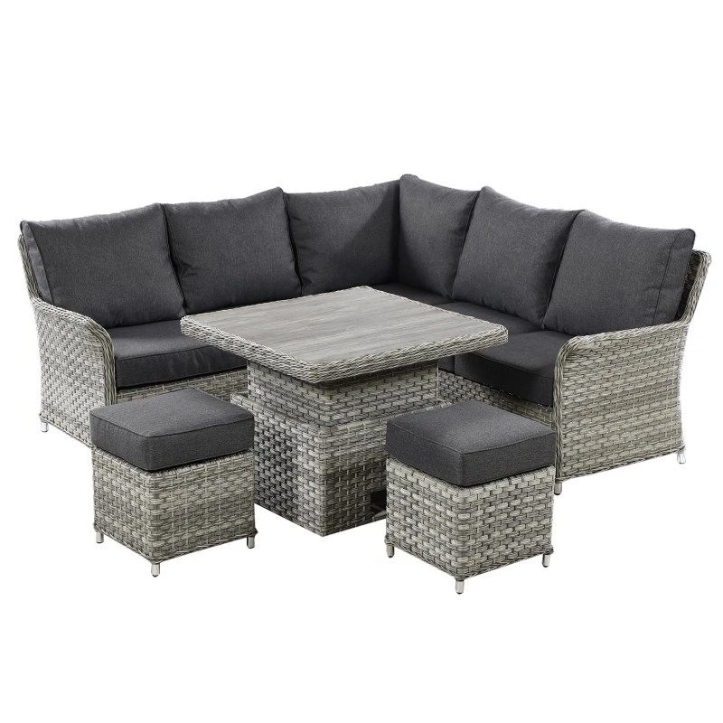 Hartman Heritage Casual Square Dining Set With Adjustable Table - Image 3