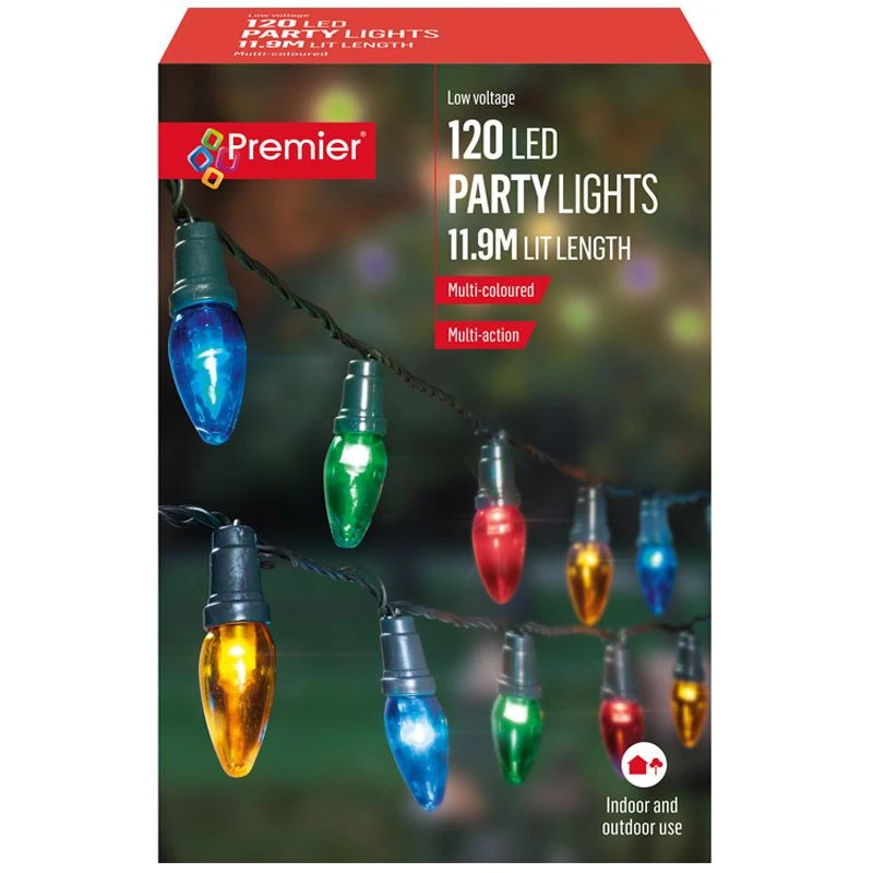 Multi Coloured LED Party String Lights - Image 2