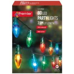 Multi Coloured LED Party String Lights