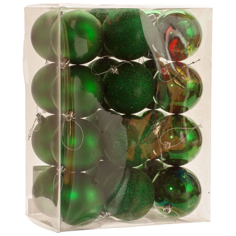 8cm Multi Finish Shatterproof Christmas Baubles (Pack Of 24) - Image 9