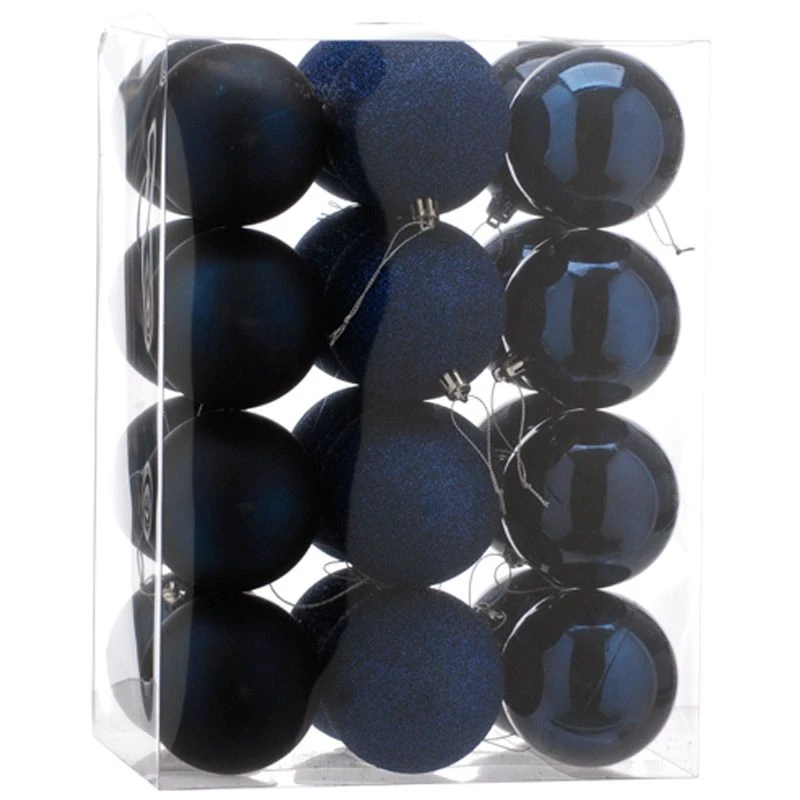 8cm Multi Finish Shatterproof Christmas Baubles (Pack Of 24) - Image 10