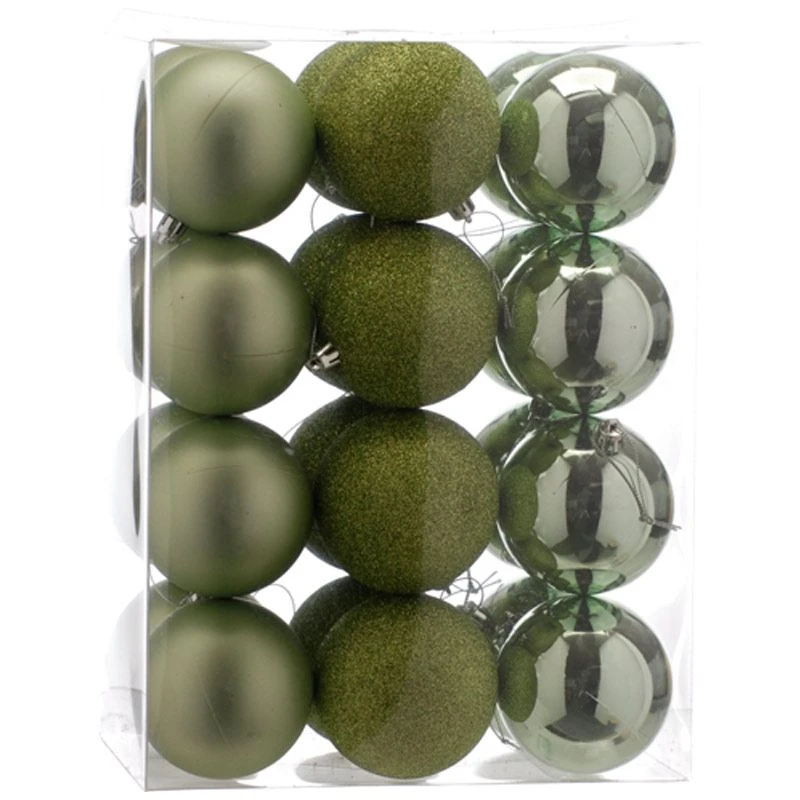 8cm Multi Finish Shatterproof Christmas Baubles (Pack Of 24) - Image 11