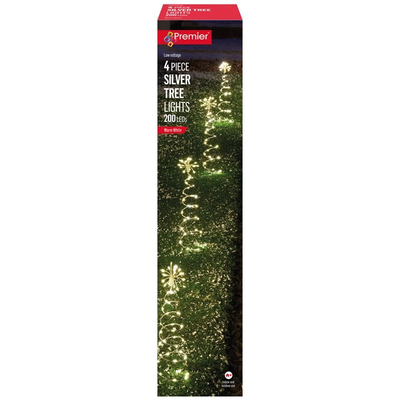 Silver Tree LED Pin Wire Path Lights 30cm - Image 2