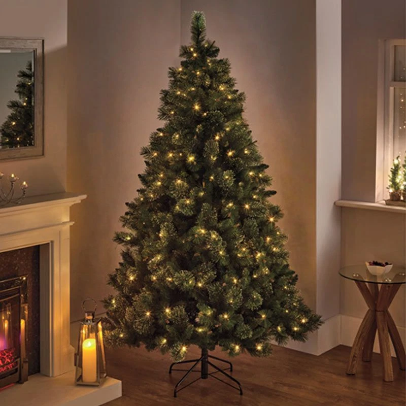 Pre-lit Ridgemere Pine Artificial Christmas Tree - Image 2
