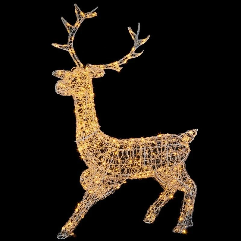 Premier Warm White Lit Soft Acrylic Stag 1.4 M
