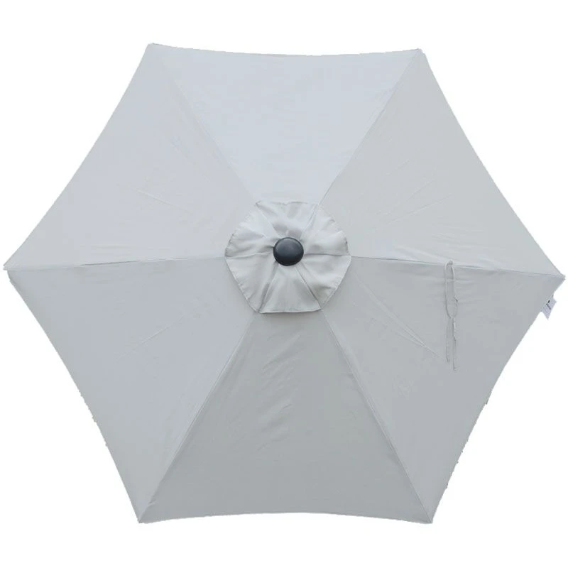 Riviera Deluxe Crank Parasol - French Grey Shade - Image 2
