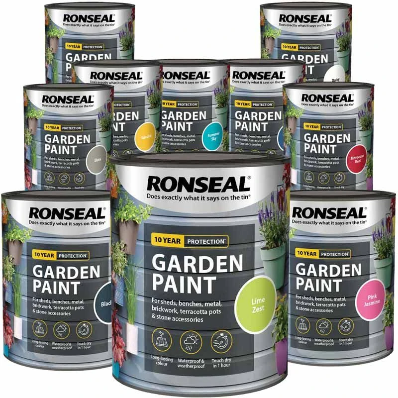 Ronseal- Garden Paint For Brick, Stone, Terracotta, Metal & Wood