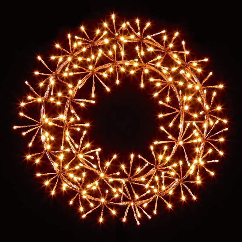 Premier Twinkling Wall Wreath Light Decoration 45cm - Image 4