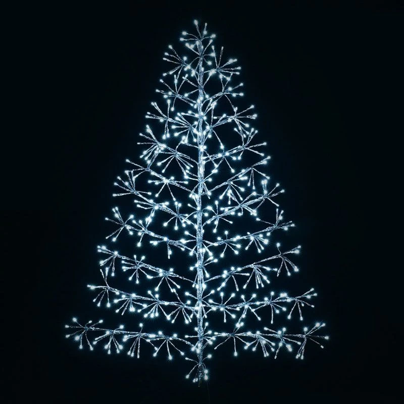 Premier Silver Twinkling Wall Tree Light Decoration - Image 2