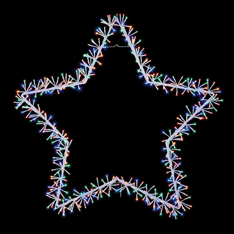 Premier White Twinkling Wall Star Christmas Light Decoration - Image 3