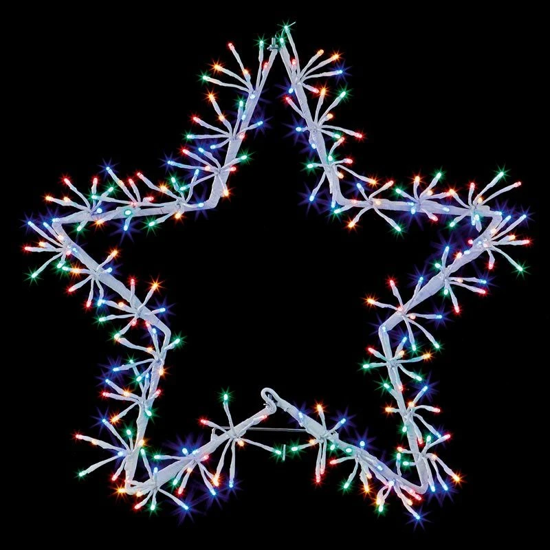 Premier White Twinkling Wall Star Christmas Light Decoration