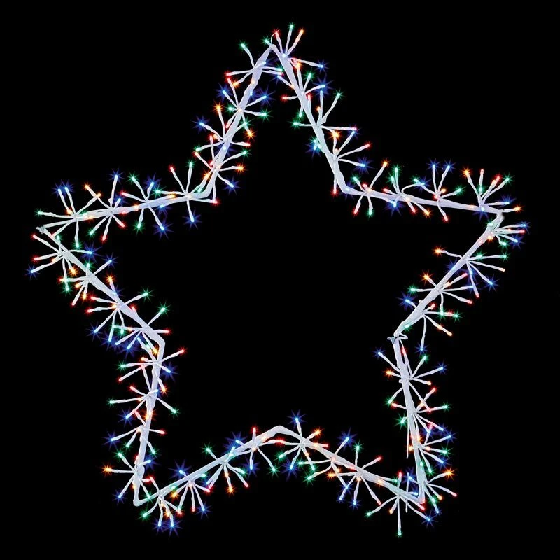 Premier White Twinkling Wall Star Christmas Light Decoration - Image 2