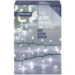 White Coloured LED Tree Ultrabrights With Timer
