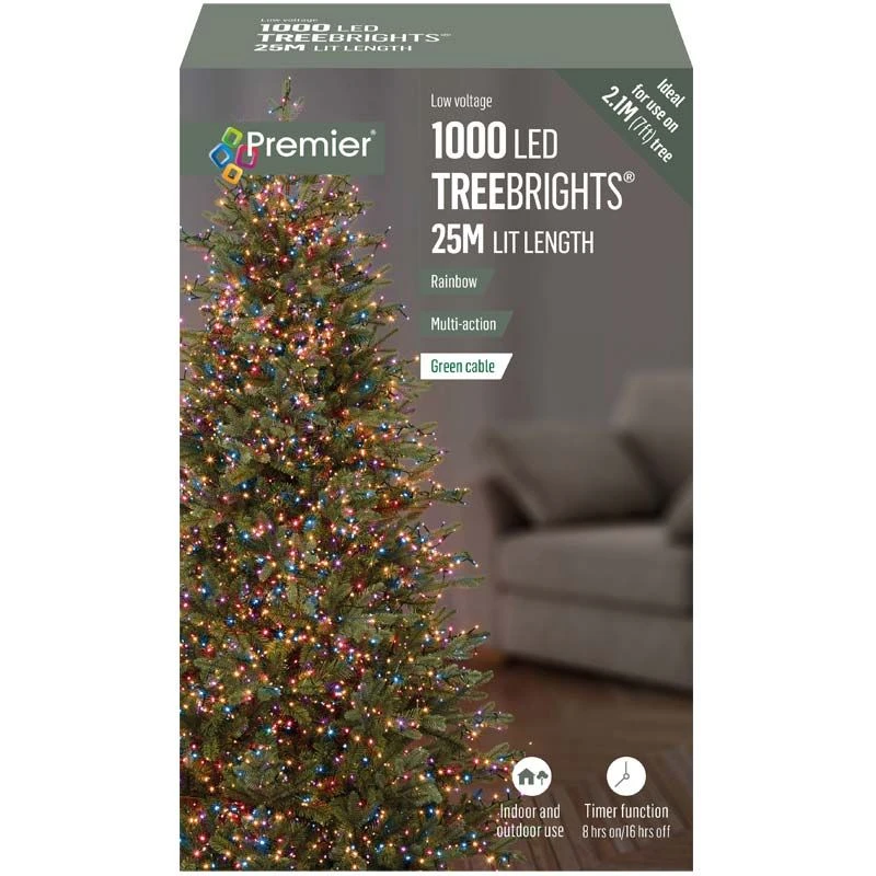 Rainbow Coloured LED Treebrights With Timer - Image 3