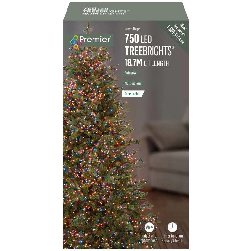 Rainbow Coloured LED Treebrights With Timer - Image 2